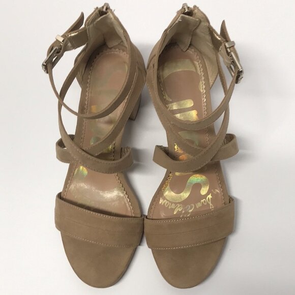Circus by Sam Edelman "Stella" Block Heel Sandal in Tan - Picture 4 of 16